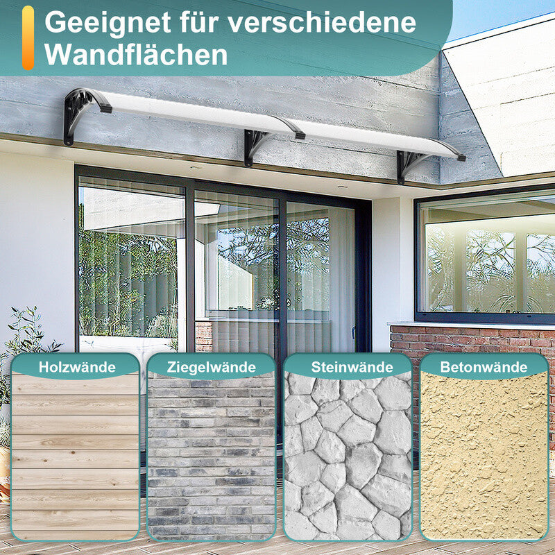 ClearShield Canopy - Wetterschutz Vordach für Haustür