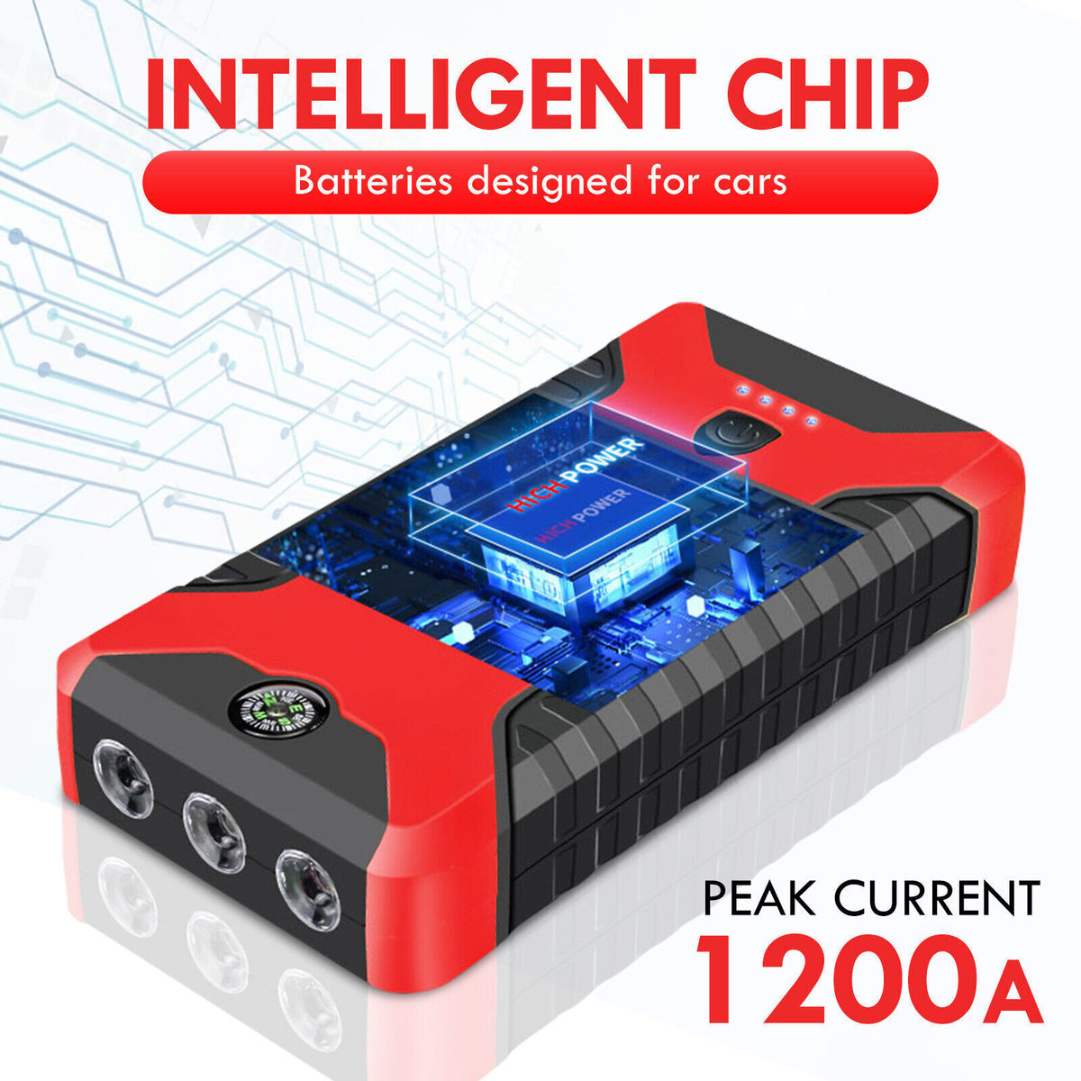 JumpIQ - Tragbares Starthilfegerät 99800mAh