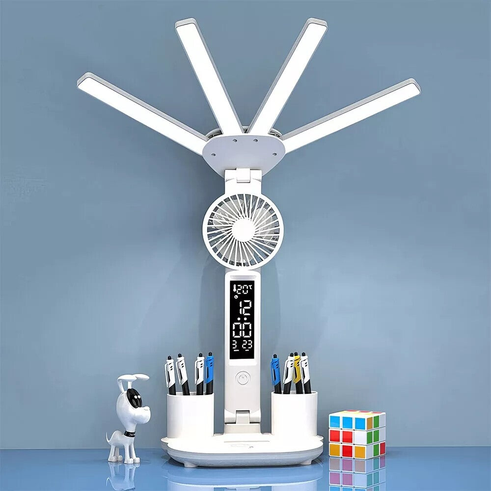 GlowFlow - LED-Schreibtischlampe mit Ventilator