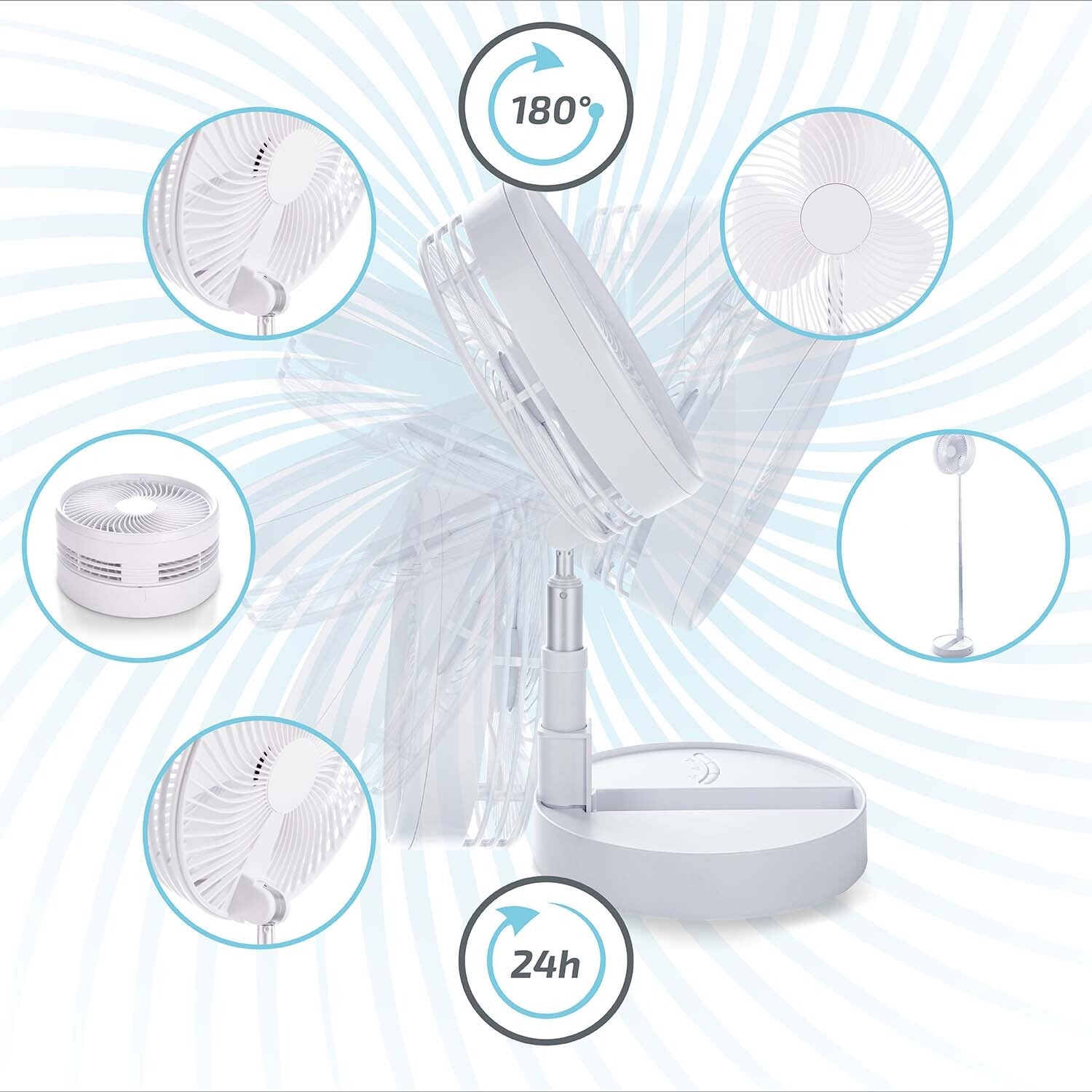 FlexFan - Tragbarer Faltbarer Ventilator