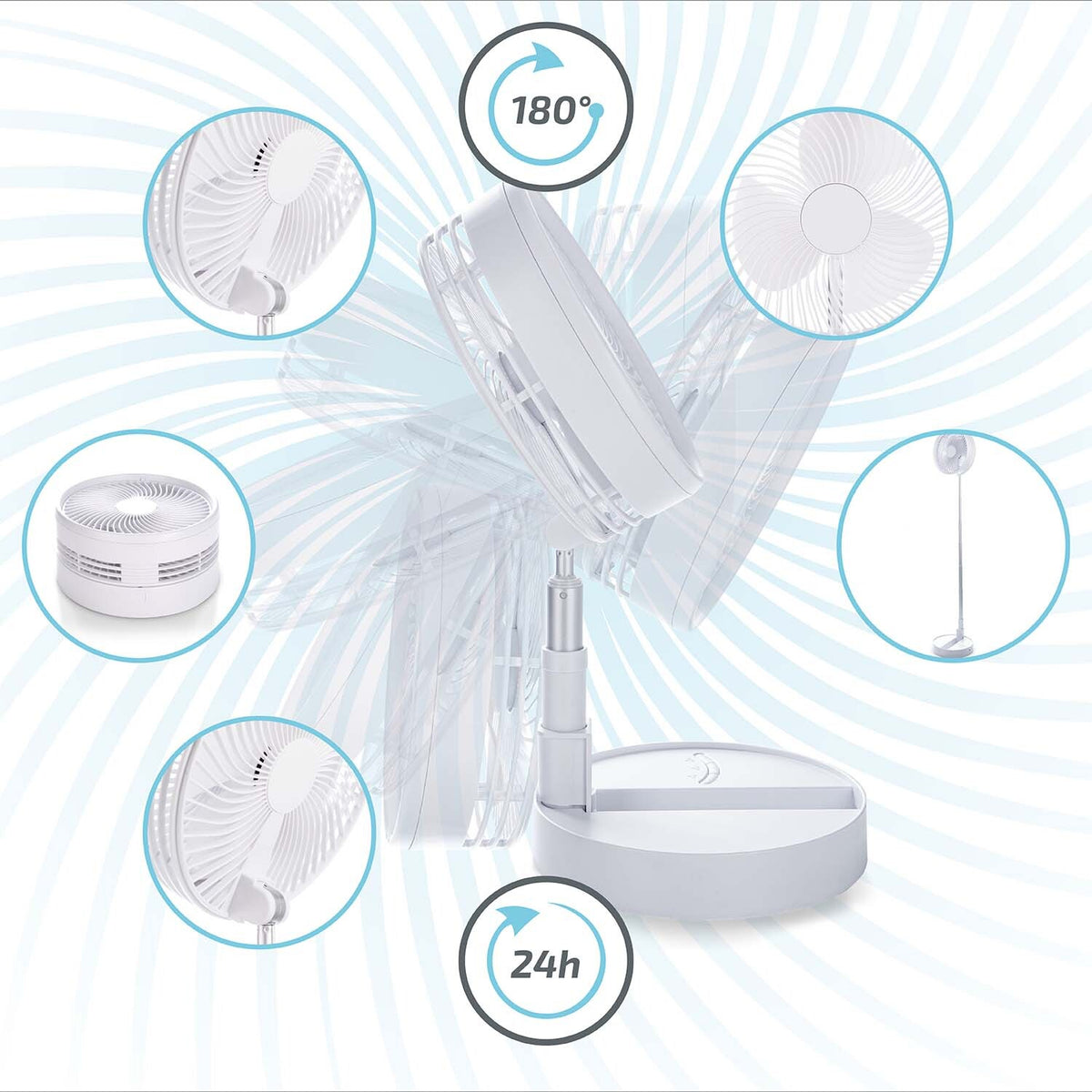 FlexFan - Tragbarer Faltbarer Ventilator