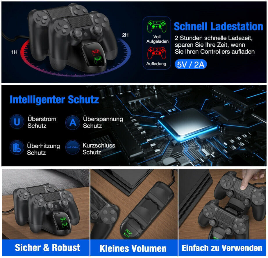 PowerDock Dual - Ladestation für PS4-Controller
