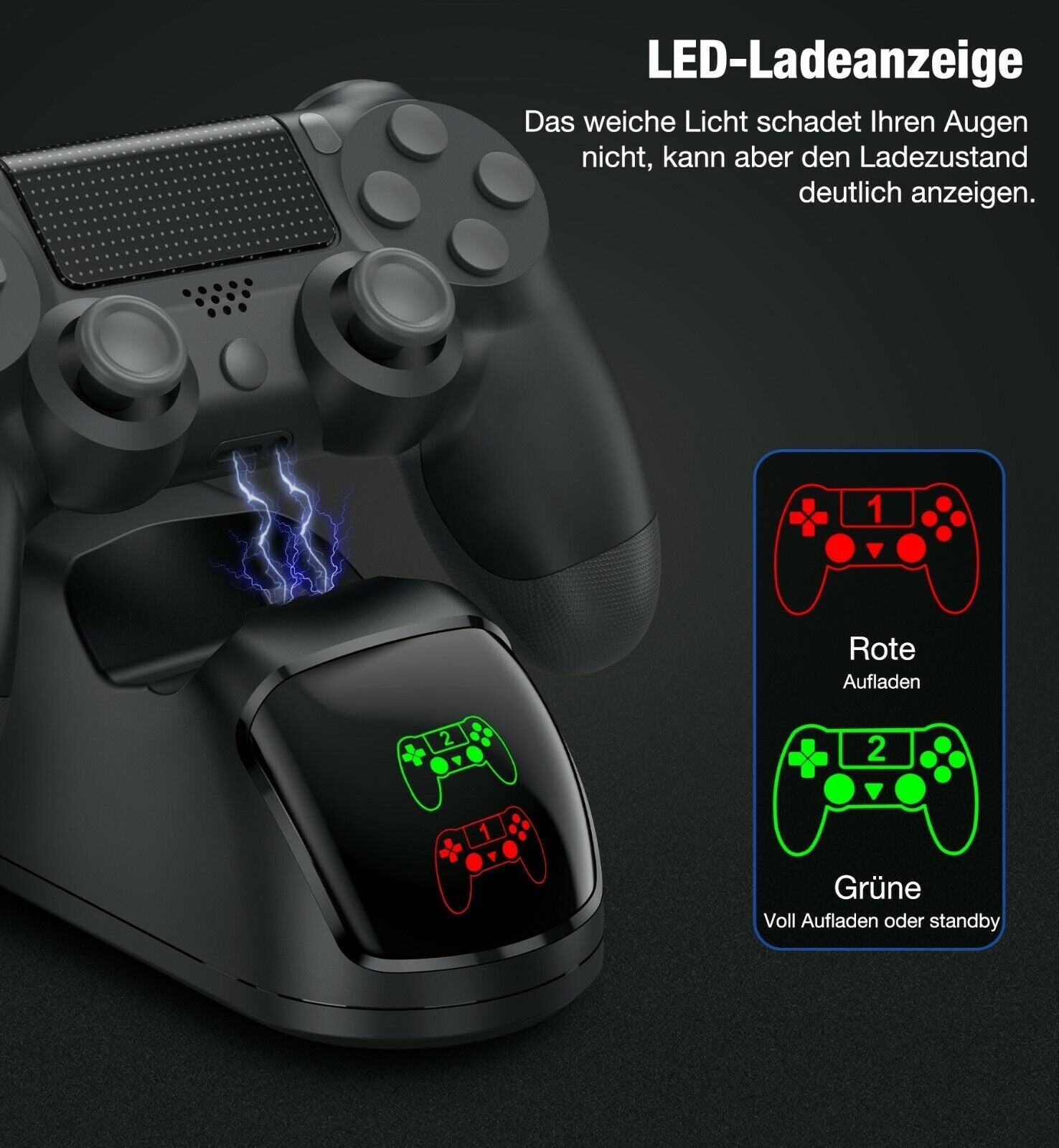 PowerDock Dual - Ladestation für PS4-Controller