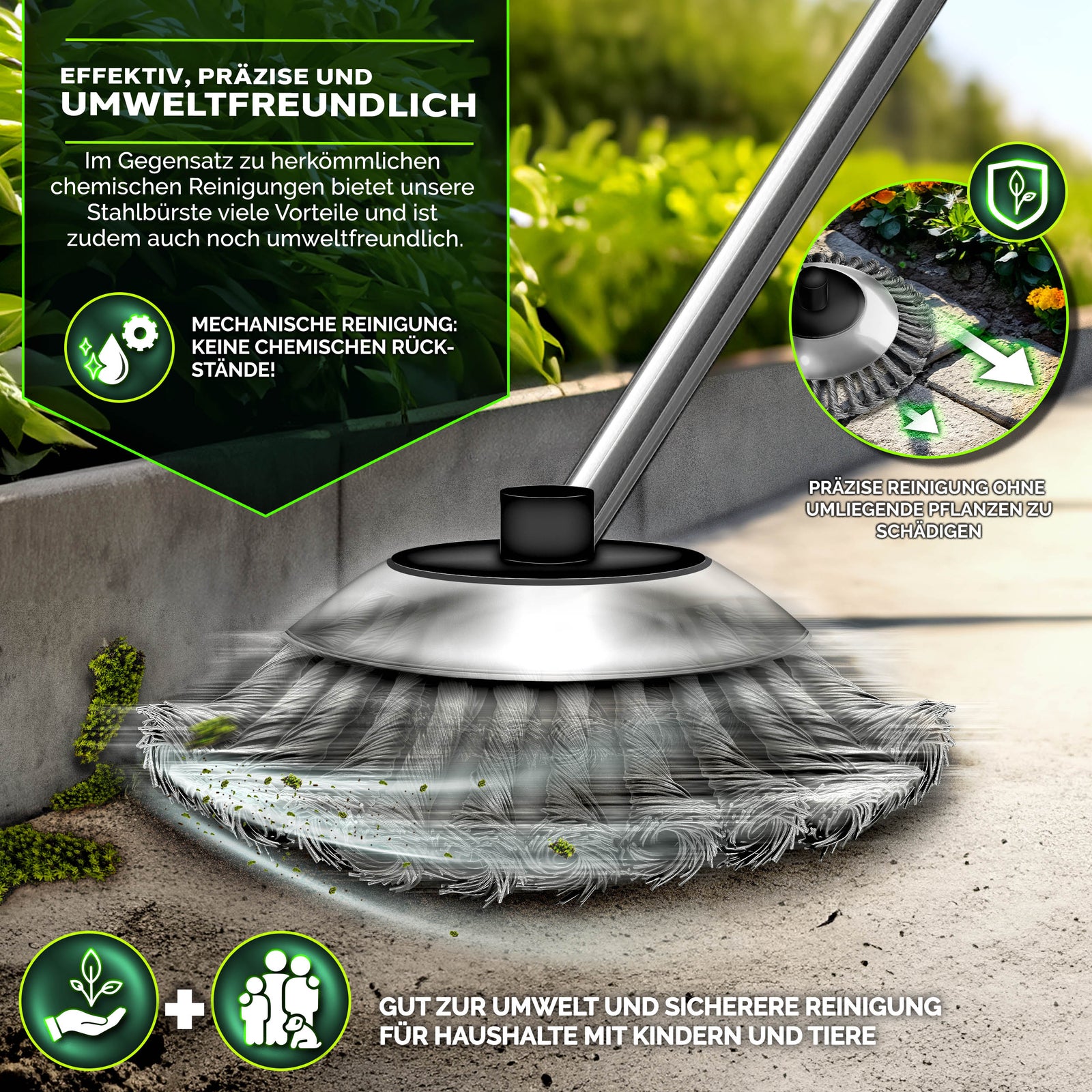 WeedPro Steel Brush - Unkrautbürste für Motorsense