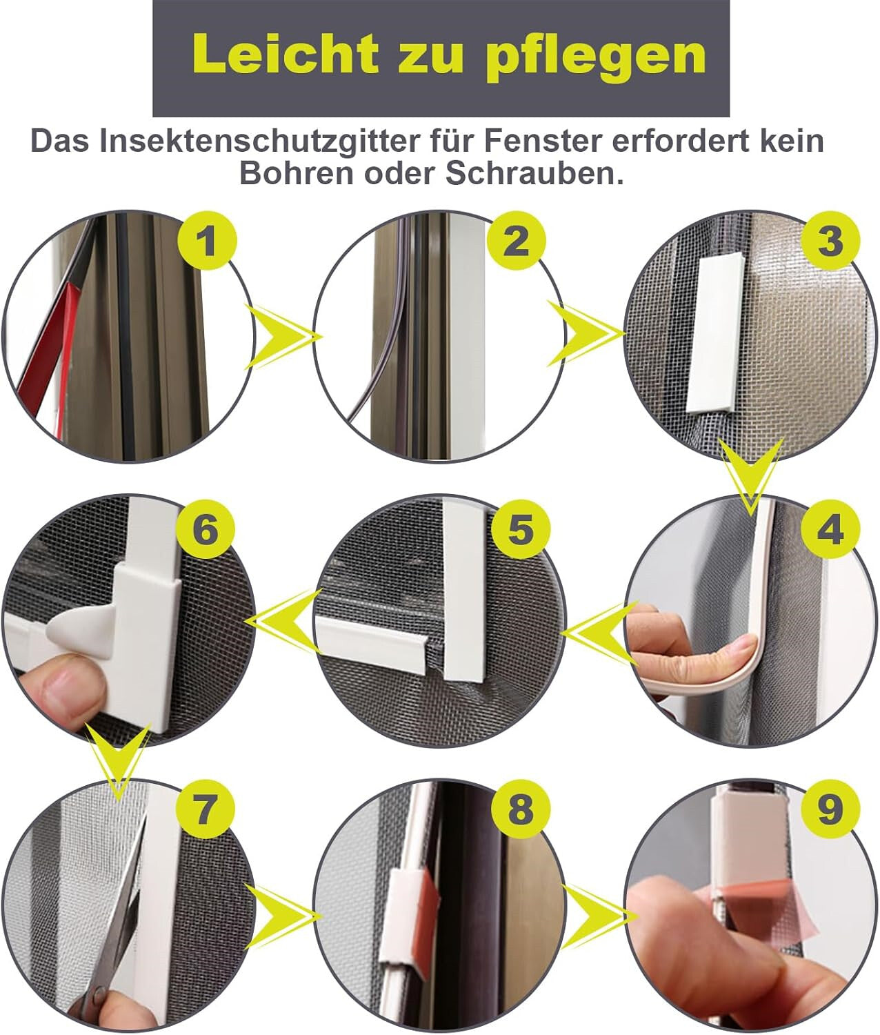 BugBlock - Magnetisches Insektennetz für Fenster