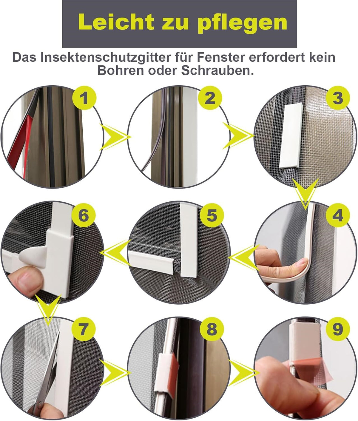 BugBlock - Magnetisches Insektennetz für Fenster
