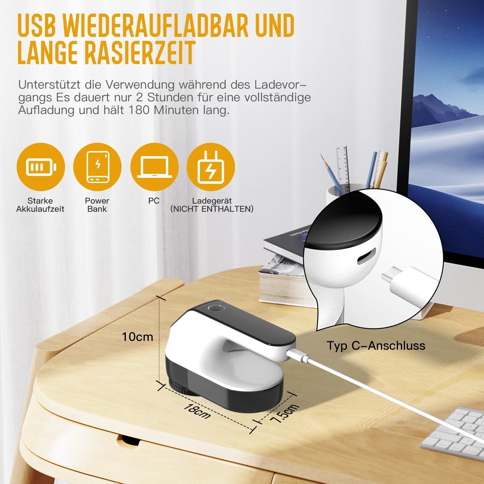 FreshWear – Elektrischer Fusselentferner für Textilien