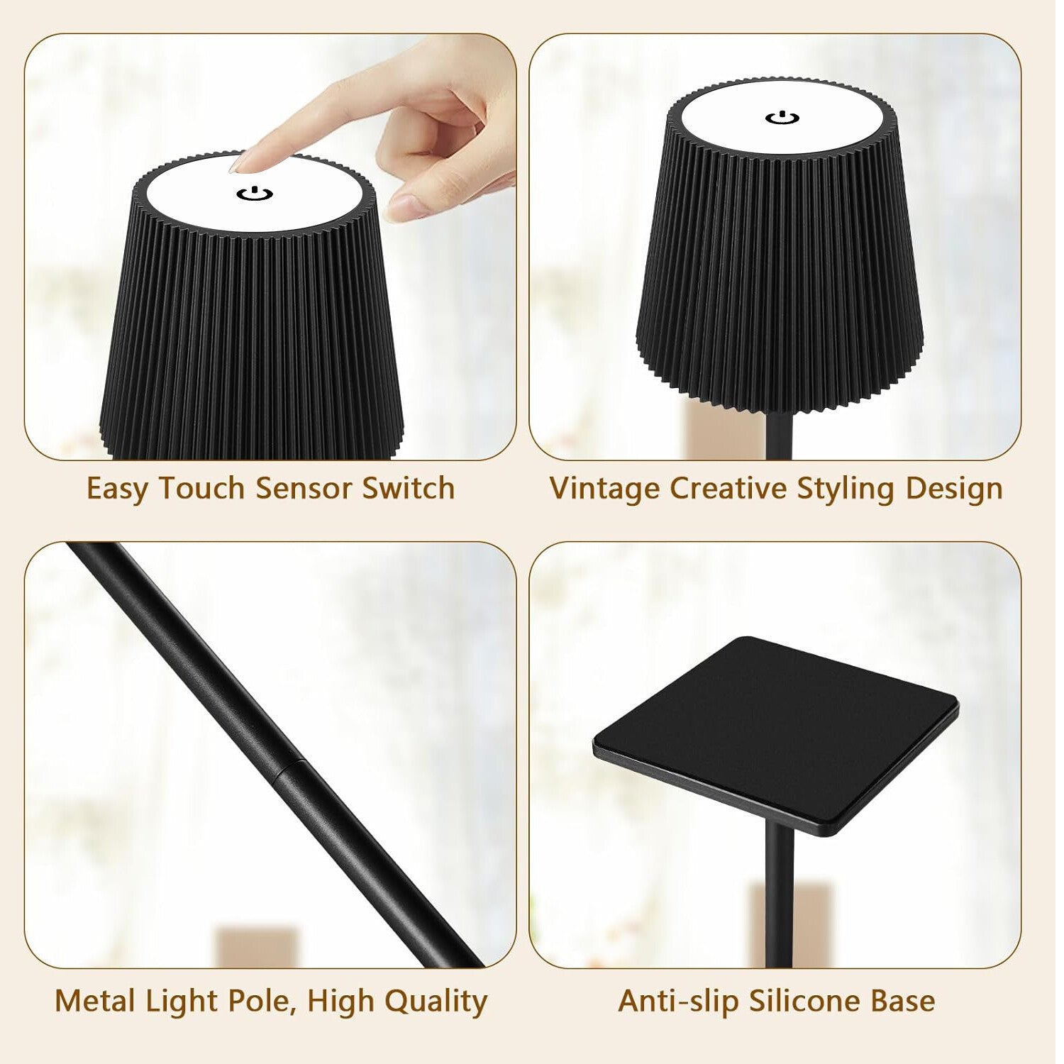 MoodShine – Wiederaufladbare LED-Tischlampe