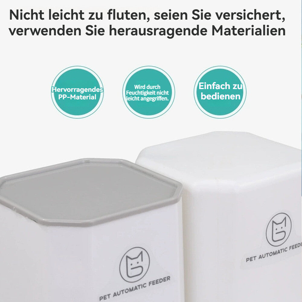 PawFlow Duo - Automatische Katzennahrung und Wasserspender