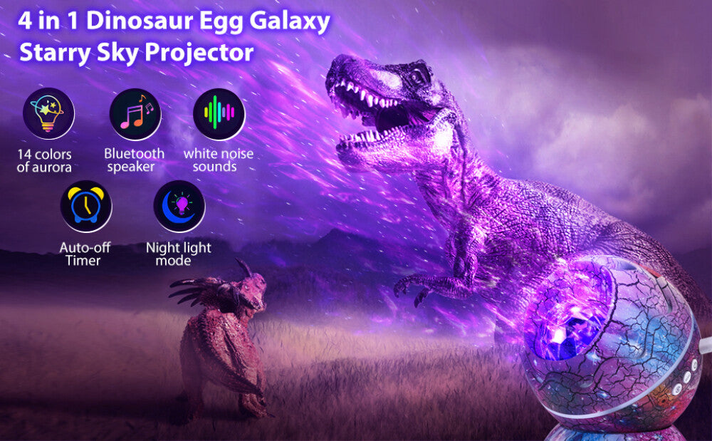 StarNest Light - Dinosaurier-Ei-Galaxie-Projektor