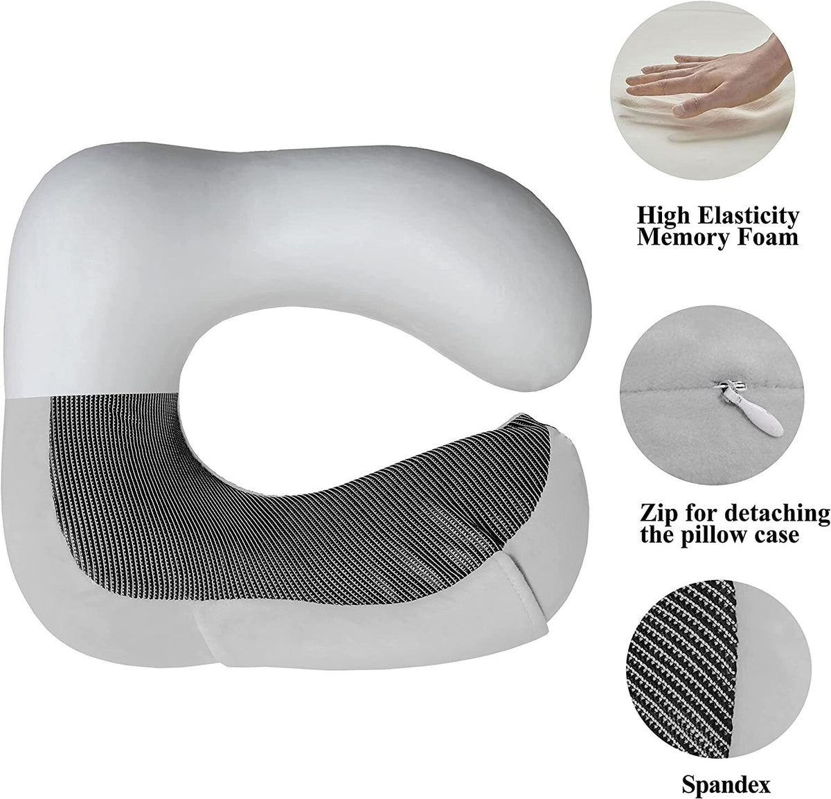 DreamEase – Reisekissen aus Memory-Schaum für den Nacken