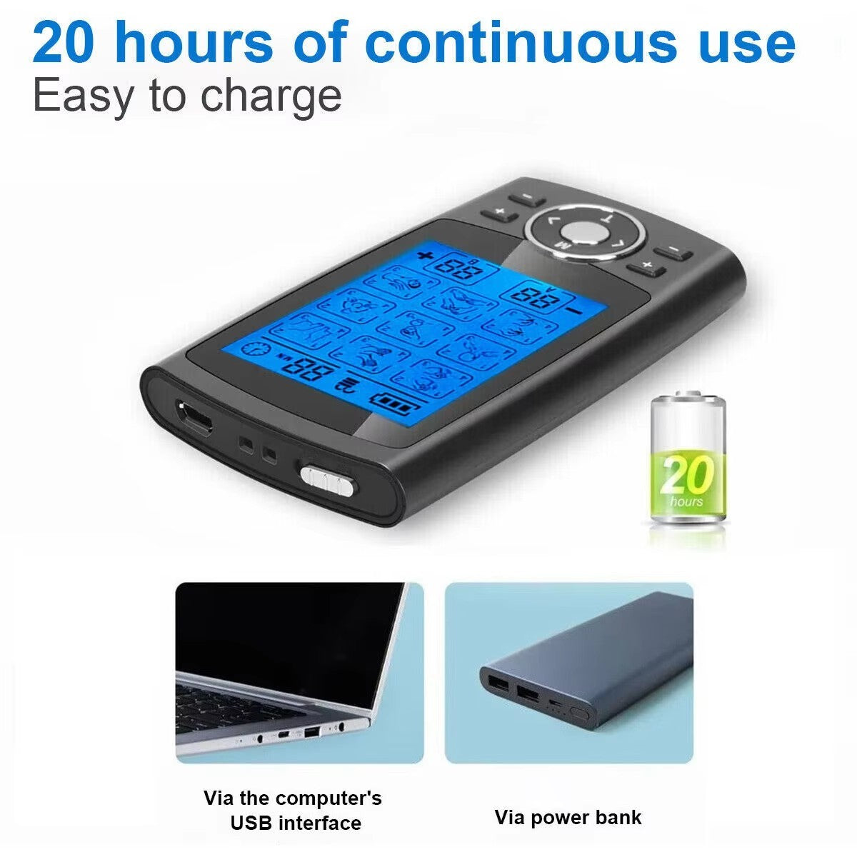 MuskelRuhe – Tragbares TENS Massagegerät