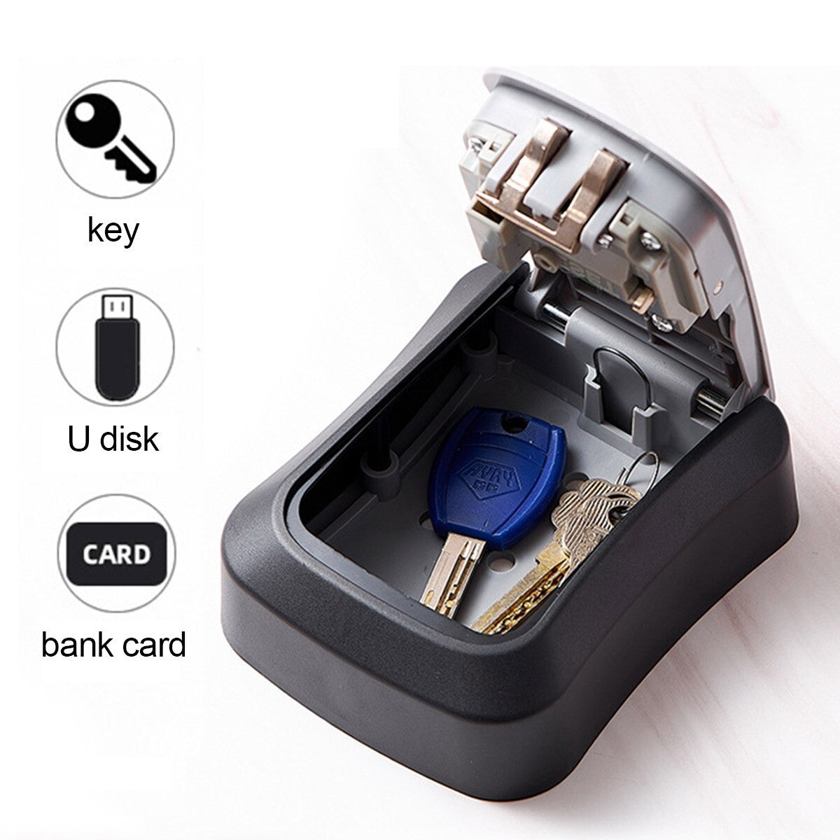 KeySafe Schlüsselkasten – Schlüsselkasten für den Außenbereich mit Code