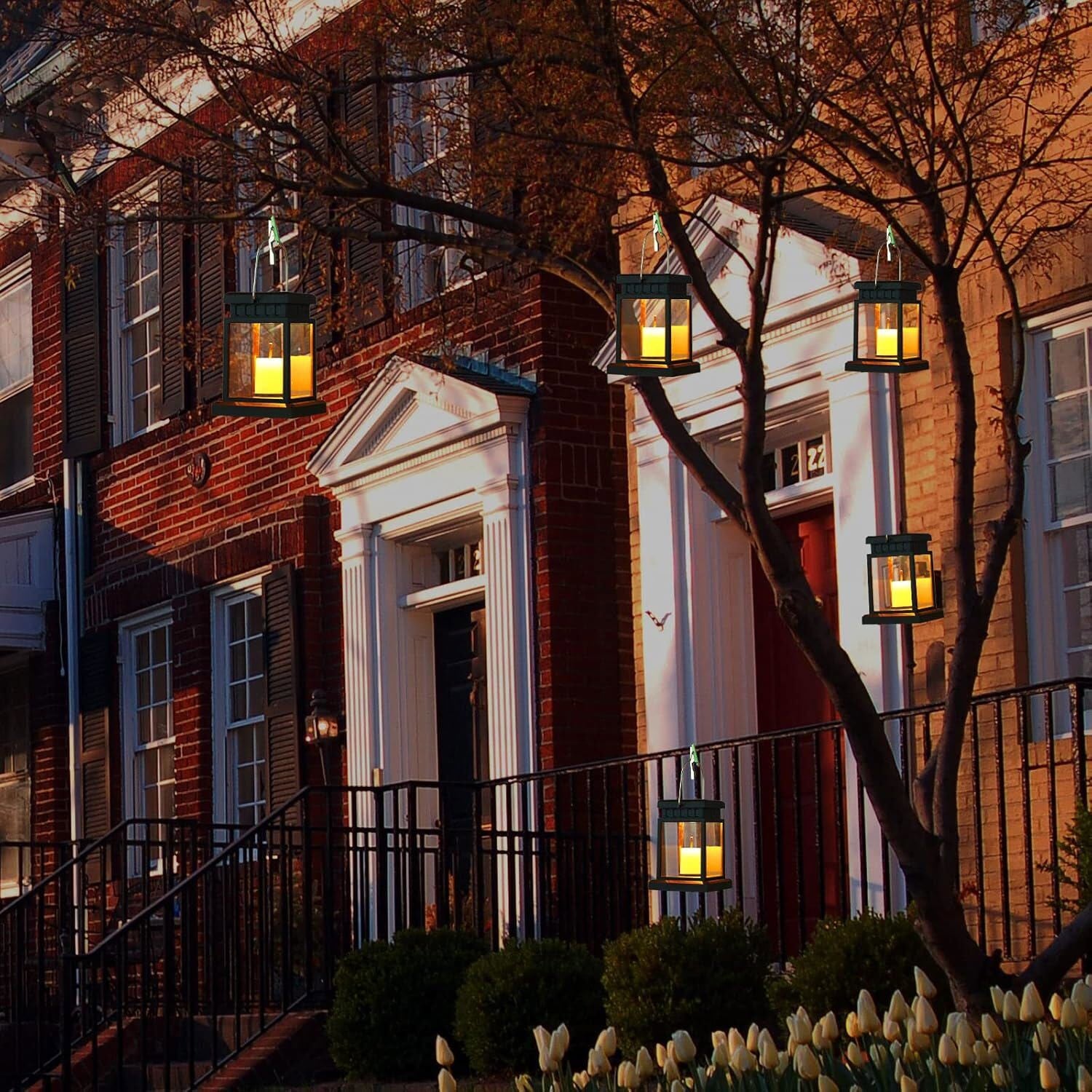 LichtOase – Solar Hängende Kerzenlaternen