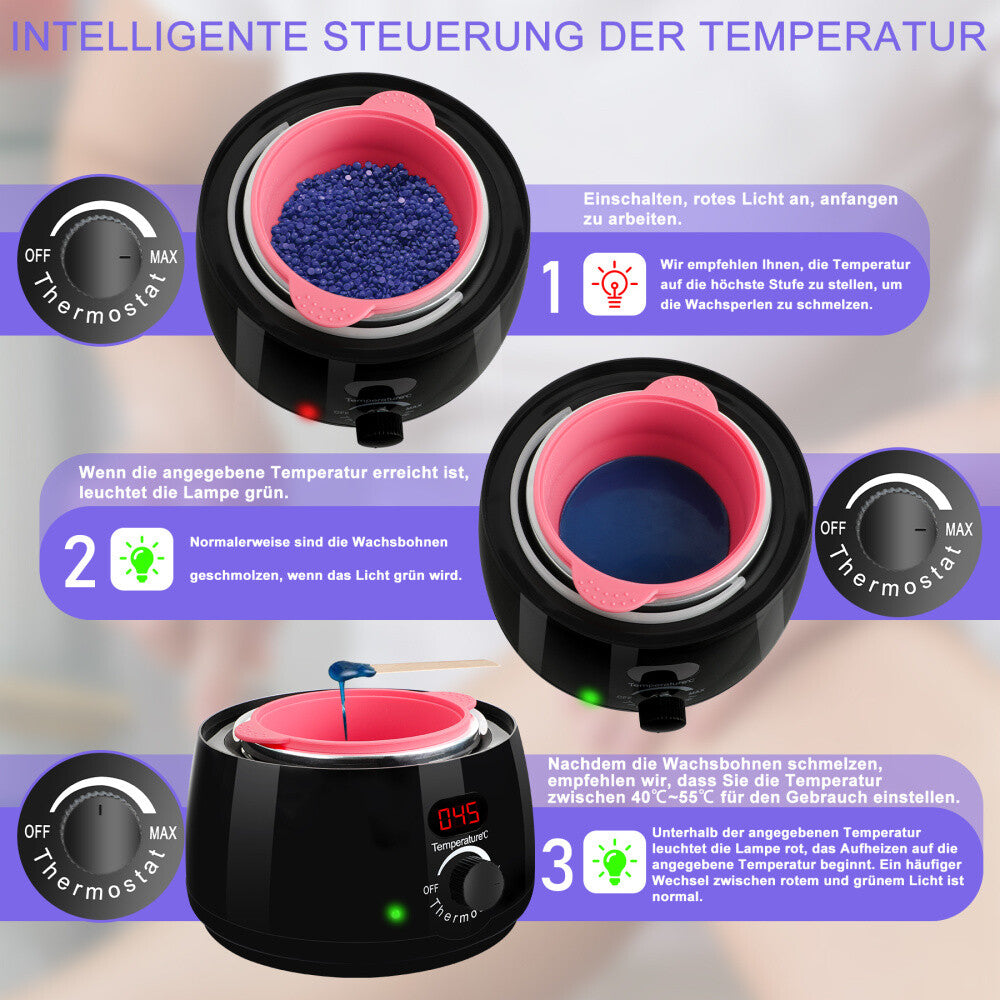 WachsZauber – Digitales Wachswärmer Set