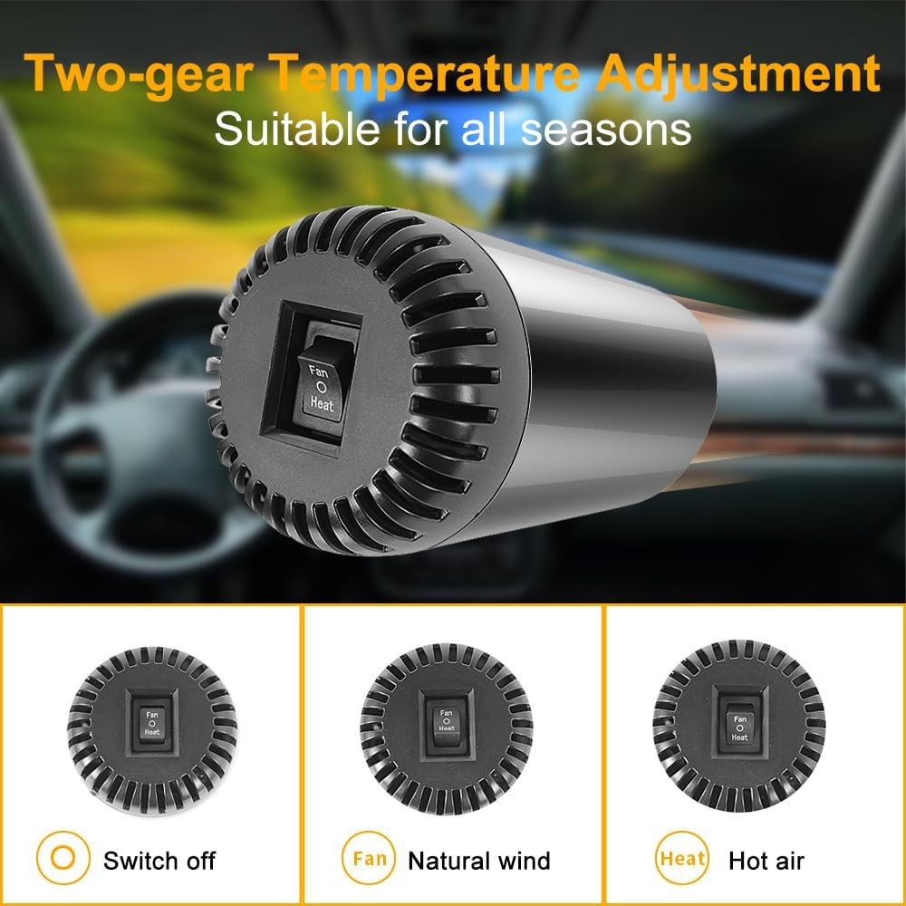 KlarSicht - Tragbare Autoheizung &amp; Kühlventilator