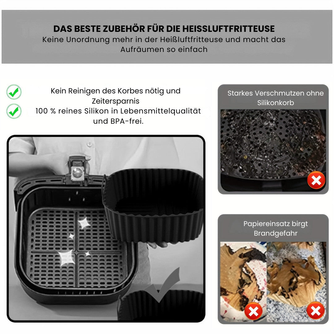 AirChef FlexiLiner - Silikon-Luftfritiereinlage