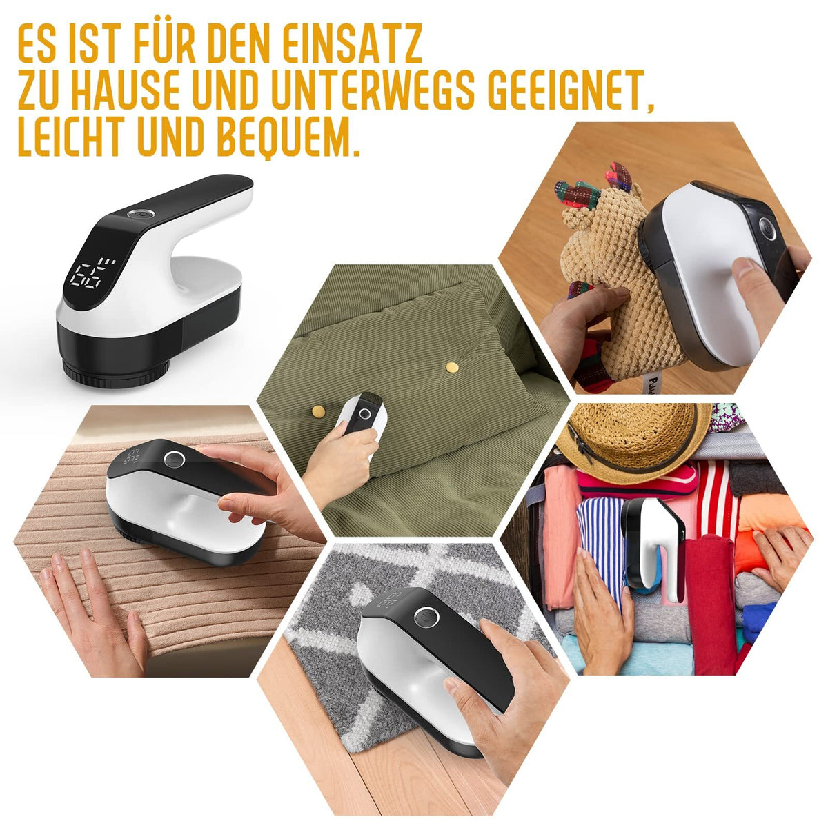 FreshWear – Elektrischer Fusselentferner für Textilien