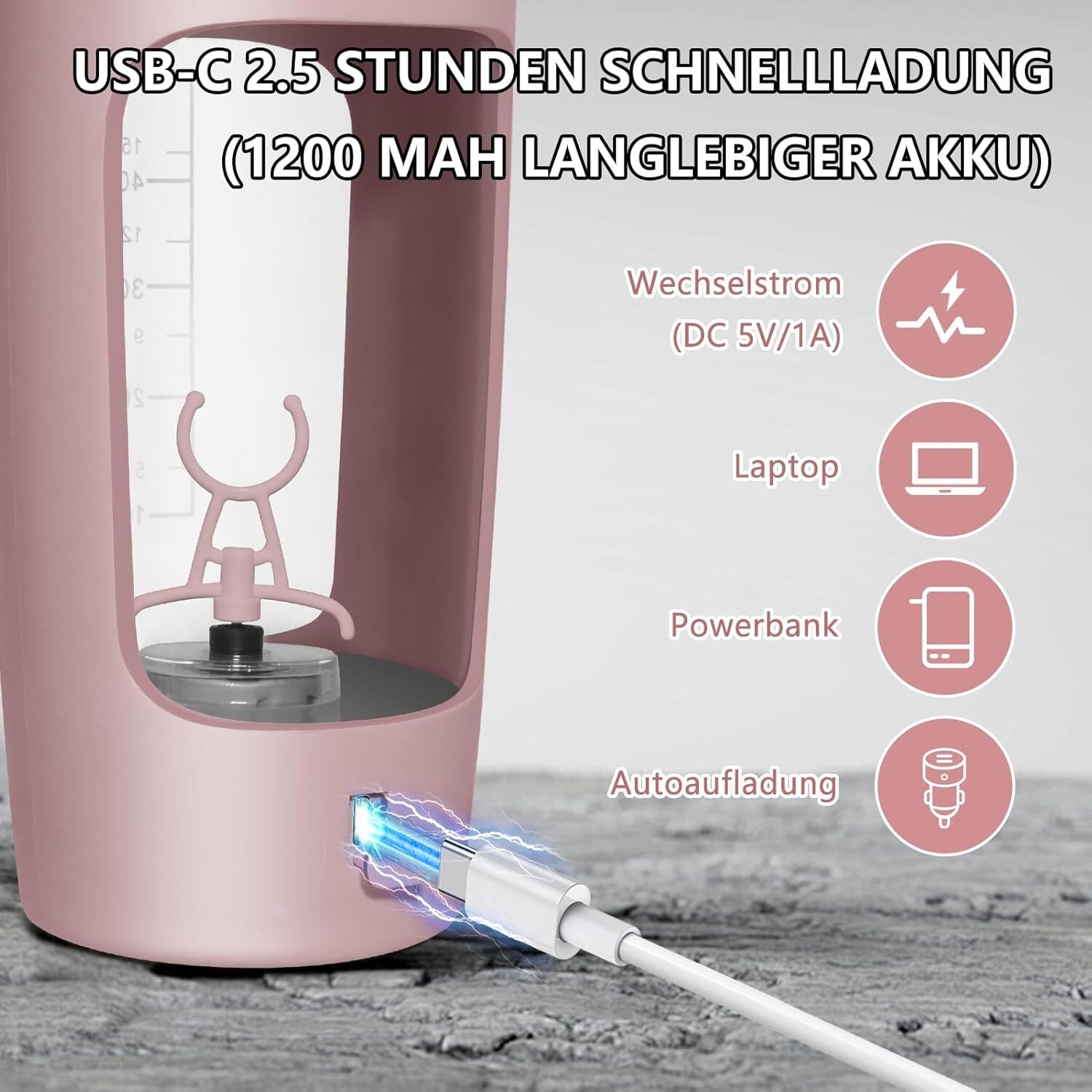 MixMate - Elektrische Protein-Shaker-Flasche