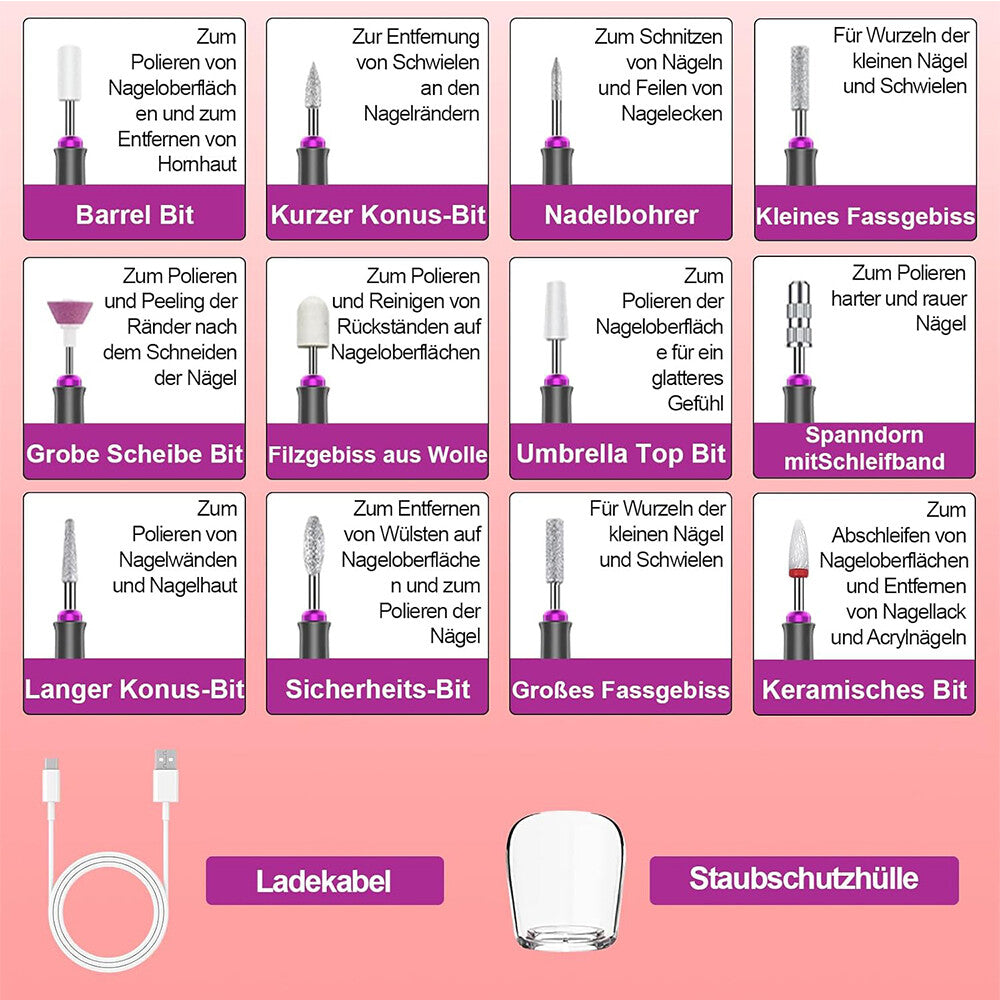 GlamEdge - Elektrischer Nagelbohrer