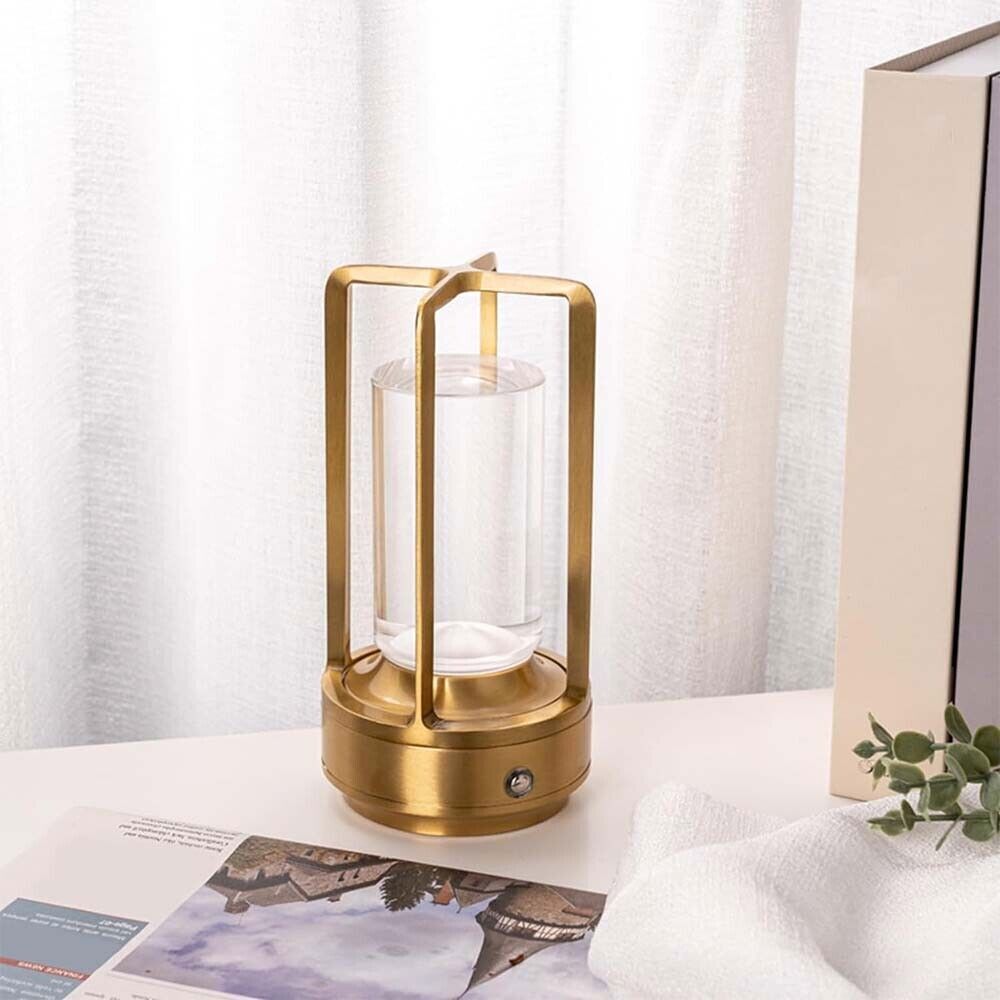 Glitzerzauber - Tragbare Kristall-Laternen-Tischlampe