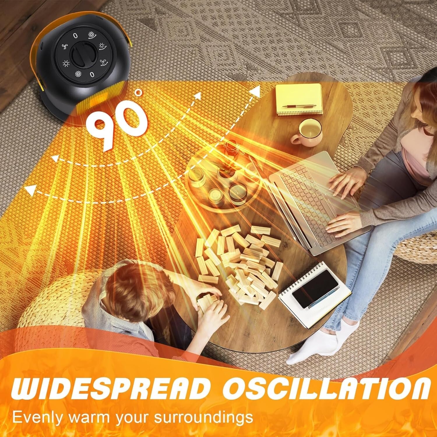 KuschelHeat – Energiesparender Elektrischer Heizlüfter