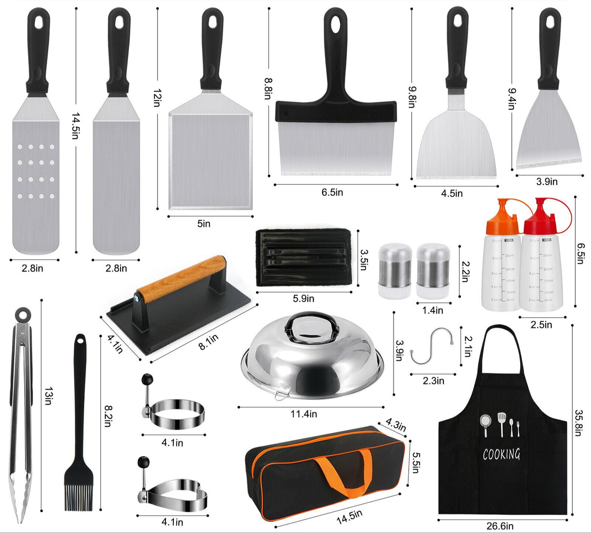 GrillGrasp Elite – BBQ Spachtelset aus Edelstahl