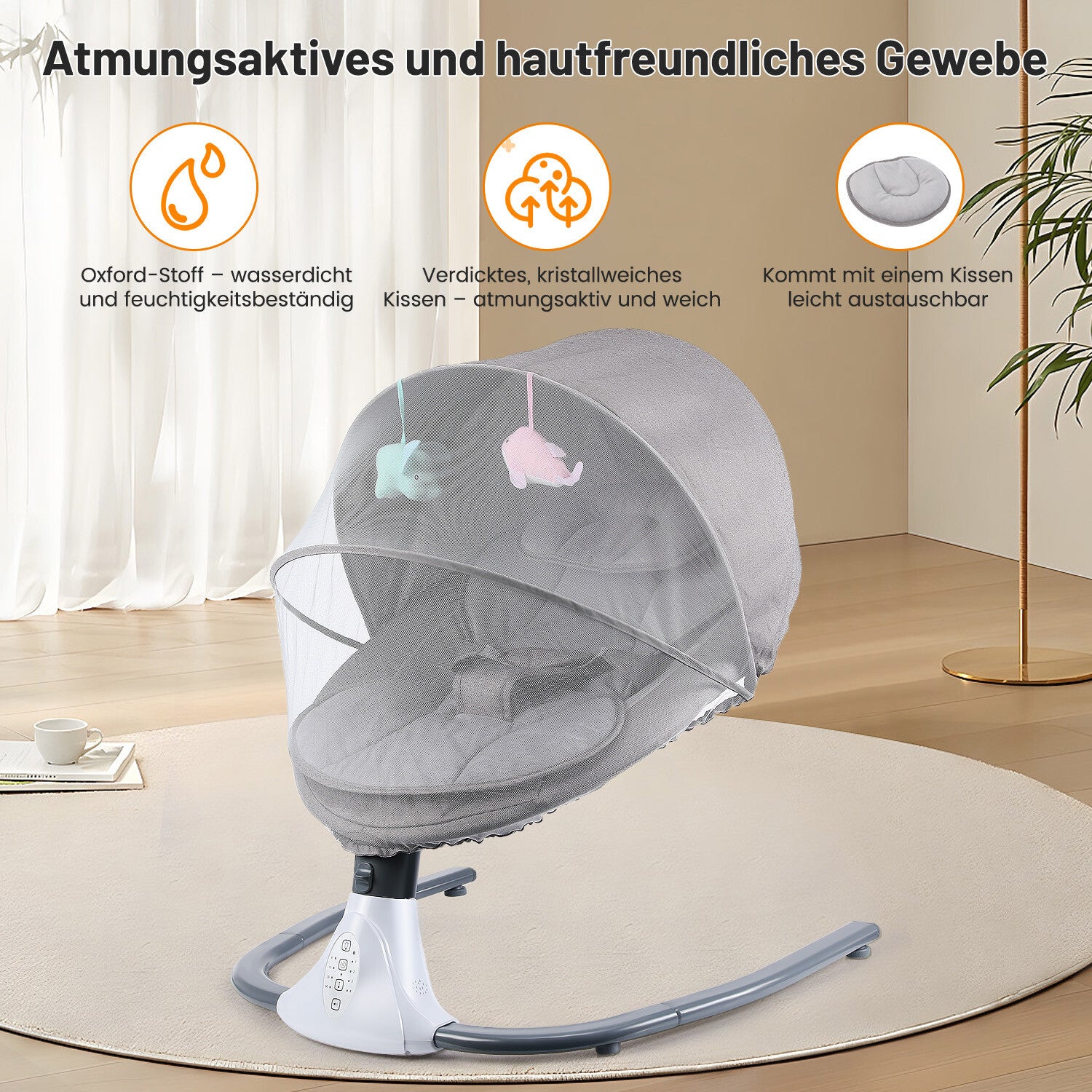 QuietCradle – Babyschaukelstuhl