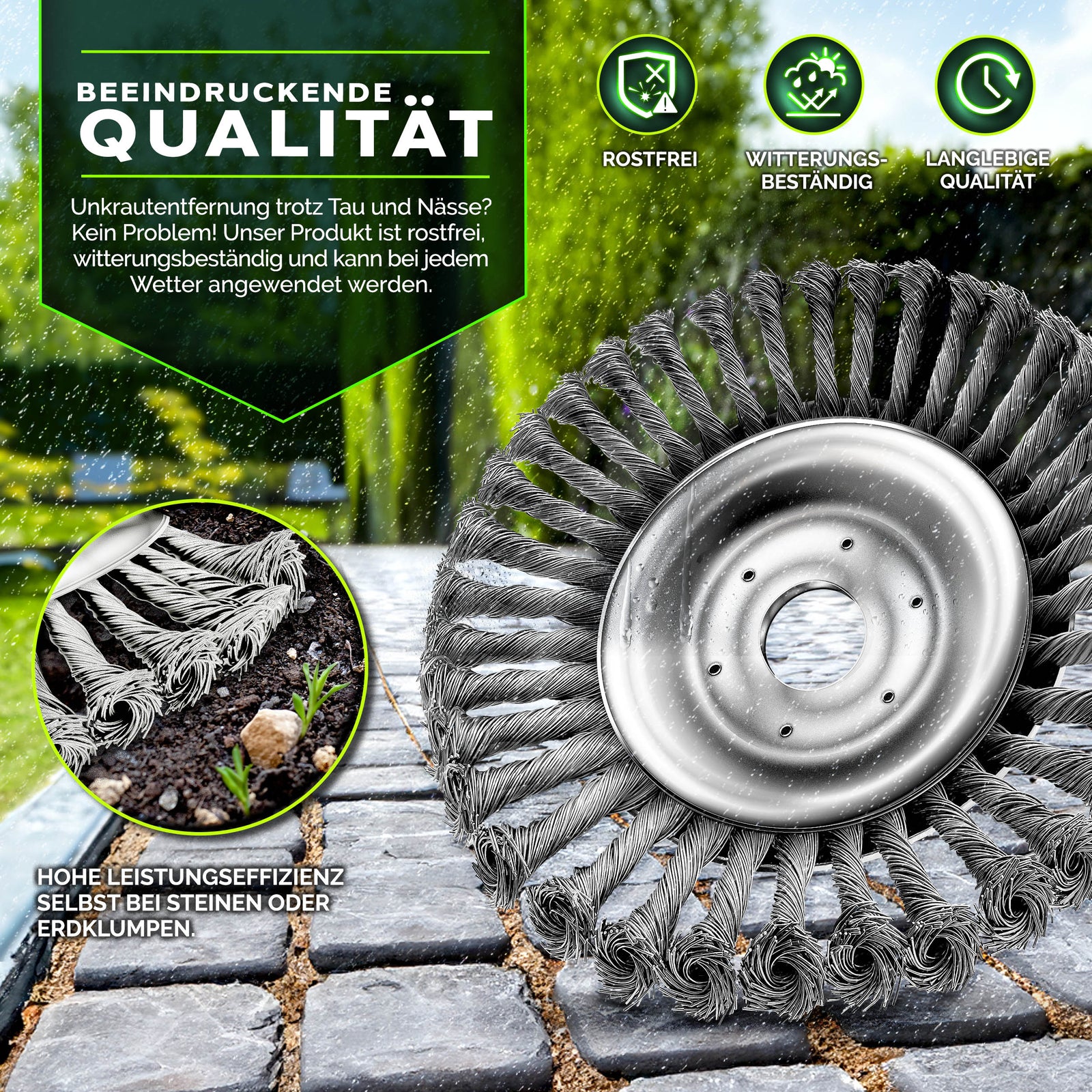 WeedPro Steel Brush - Unkrautbürste für Motorsense