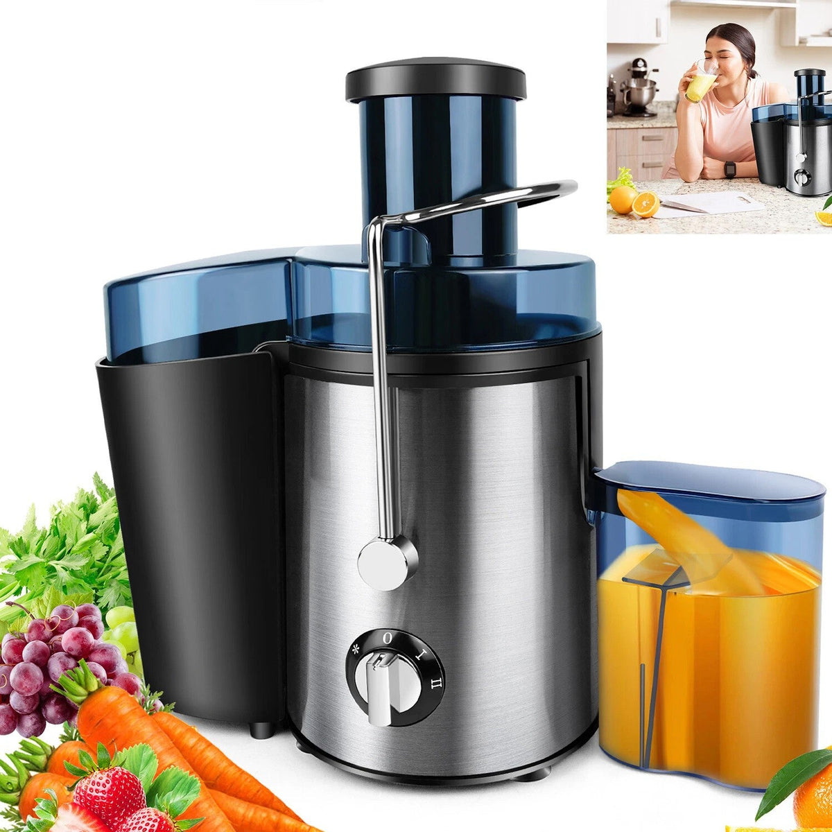 SaftWerk - Hochleistungs-Entsafter 1000W