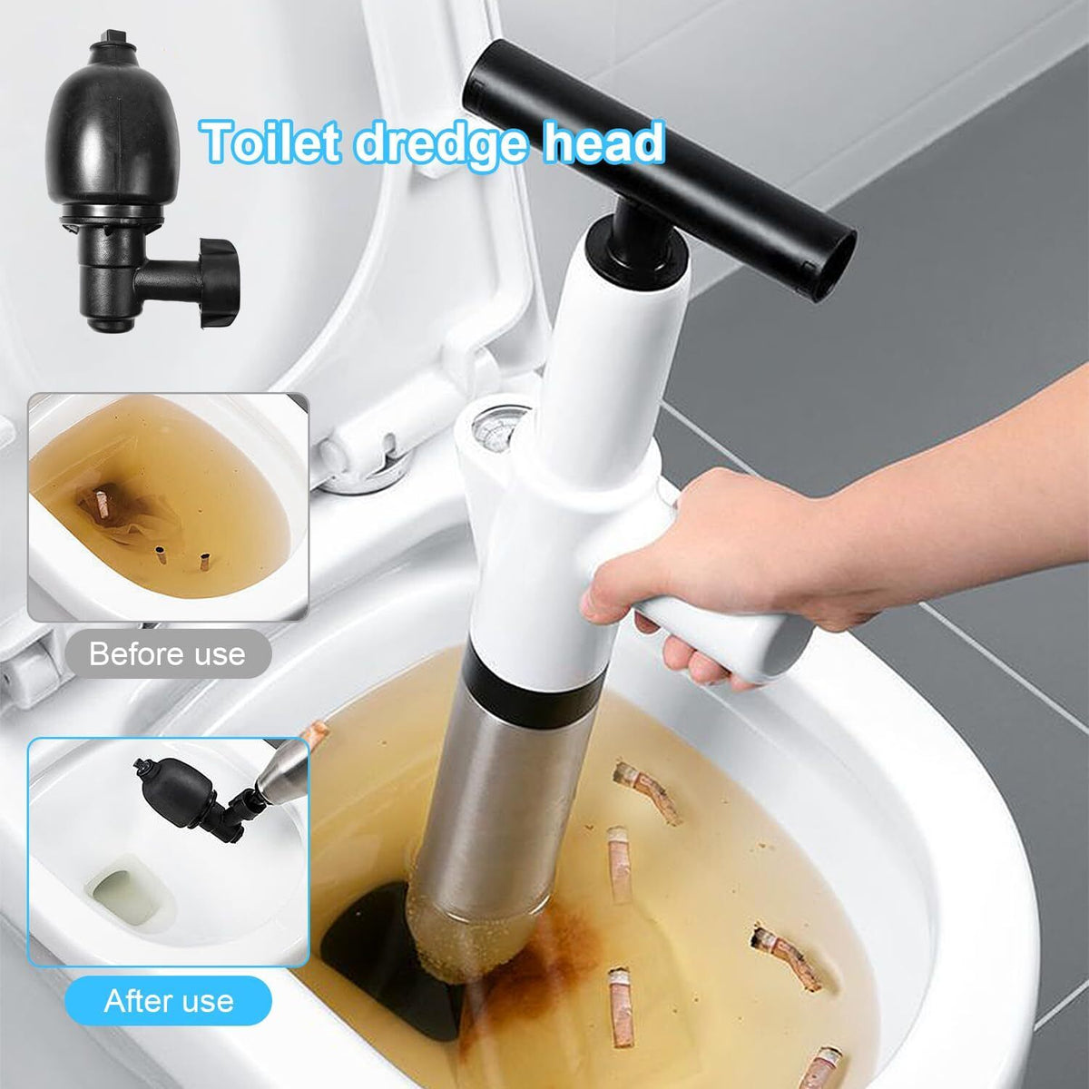 SaugKraft – Hochdruck-Toilettenpümpel