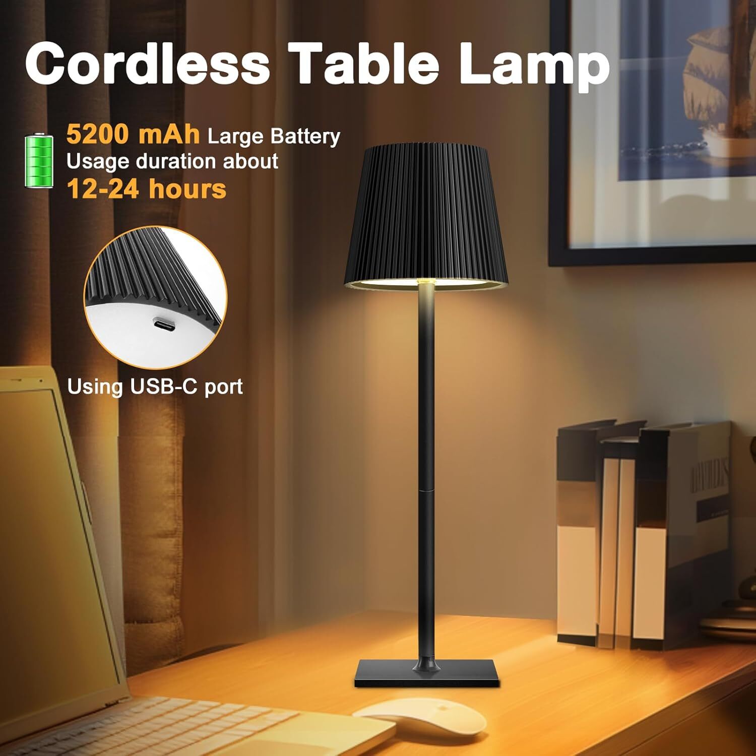 PureRay – Wiederaufladbare LED-Tischlampe