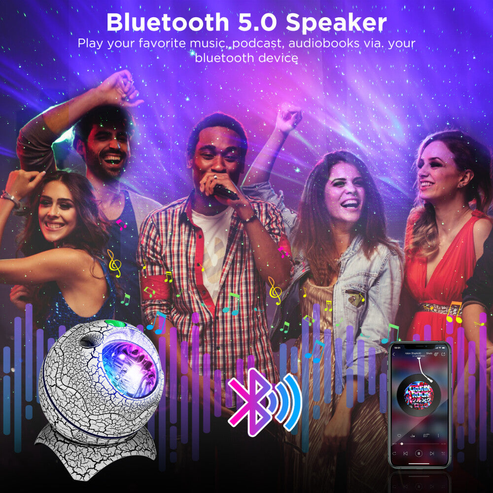 StarNest Light - Dinosaurier-Ei-Galaxie-Projektor