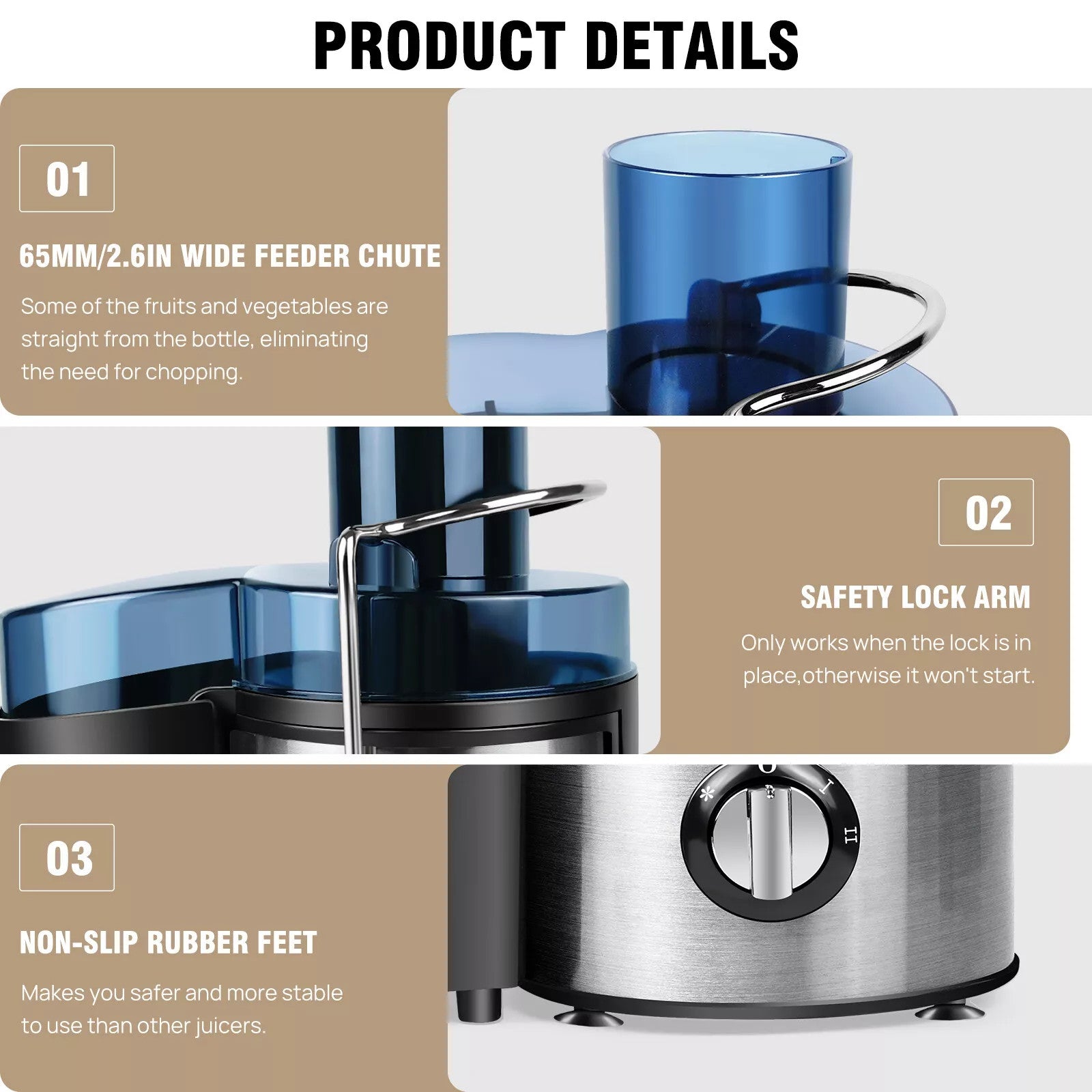 SaftWerk - Hochleistungs-Entsafter 1000W