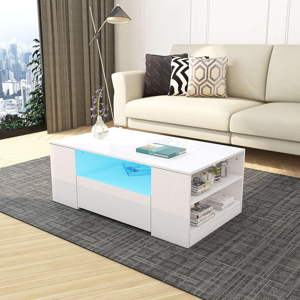 FlashGlow – LED-Couchtisch