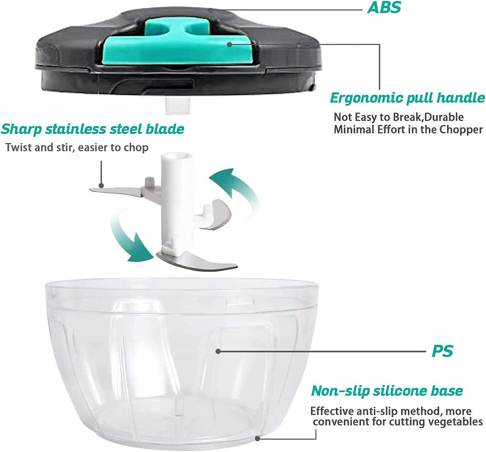 QuickChop Go – Manueller Gemüseschneider