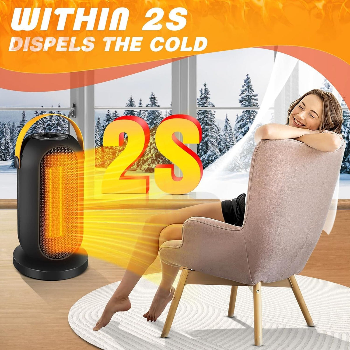 KuschelHeat – Energiesparender Elektrischer Heizlüfter