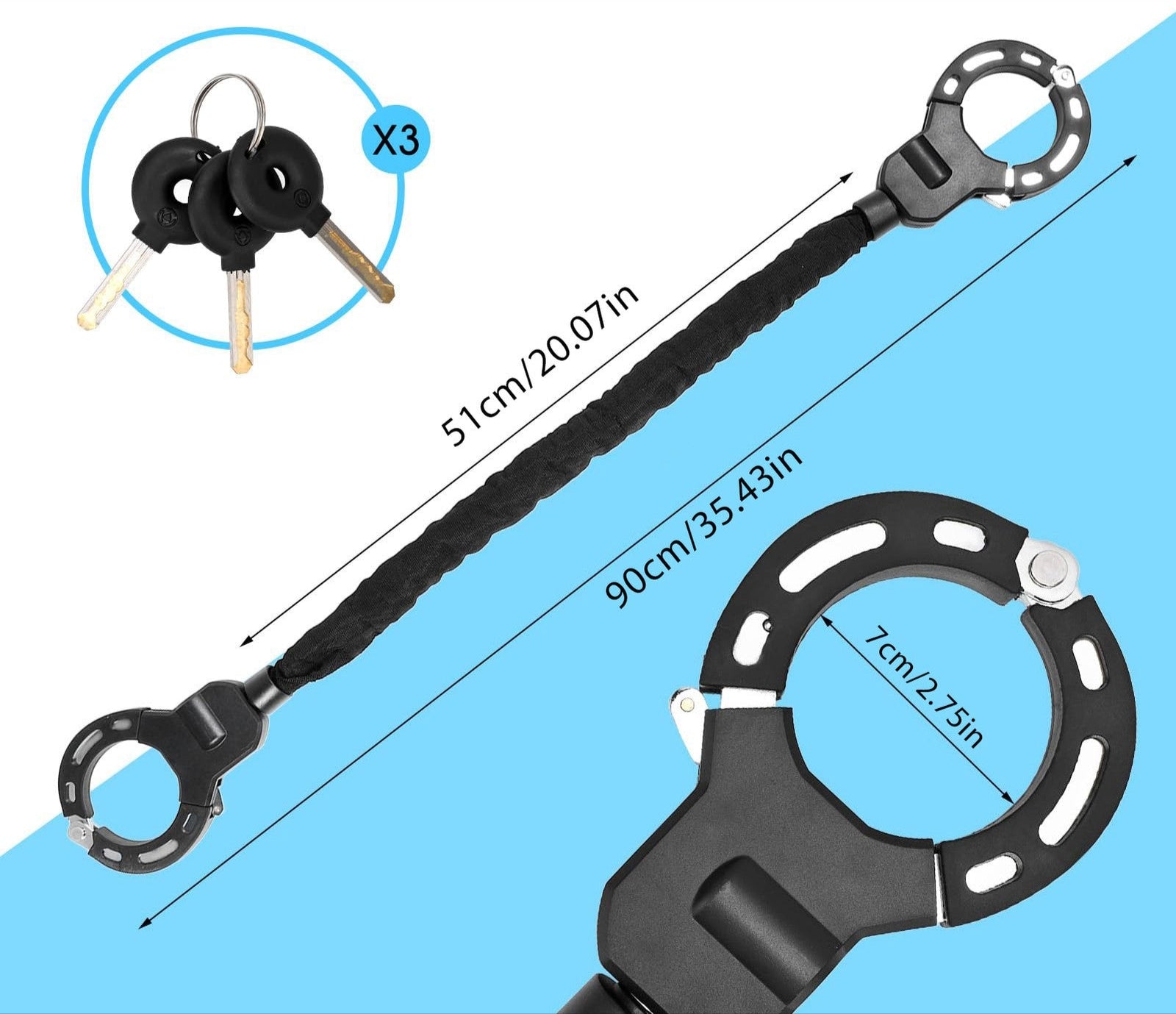 ChainShield – Elektroroller-Schloss