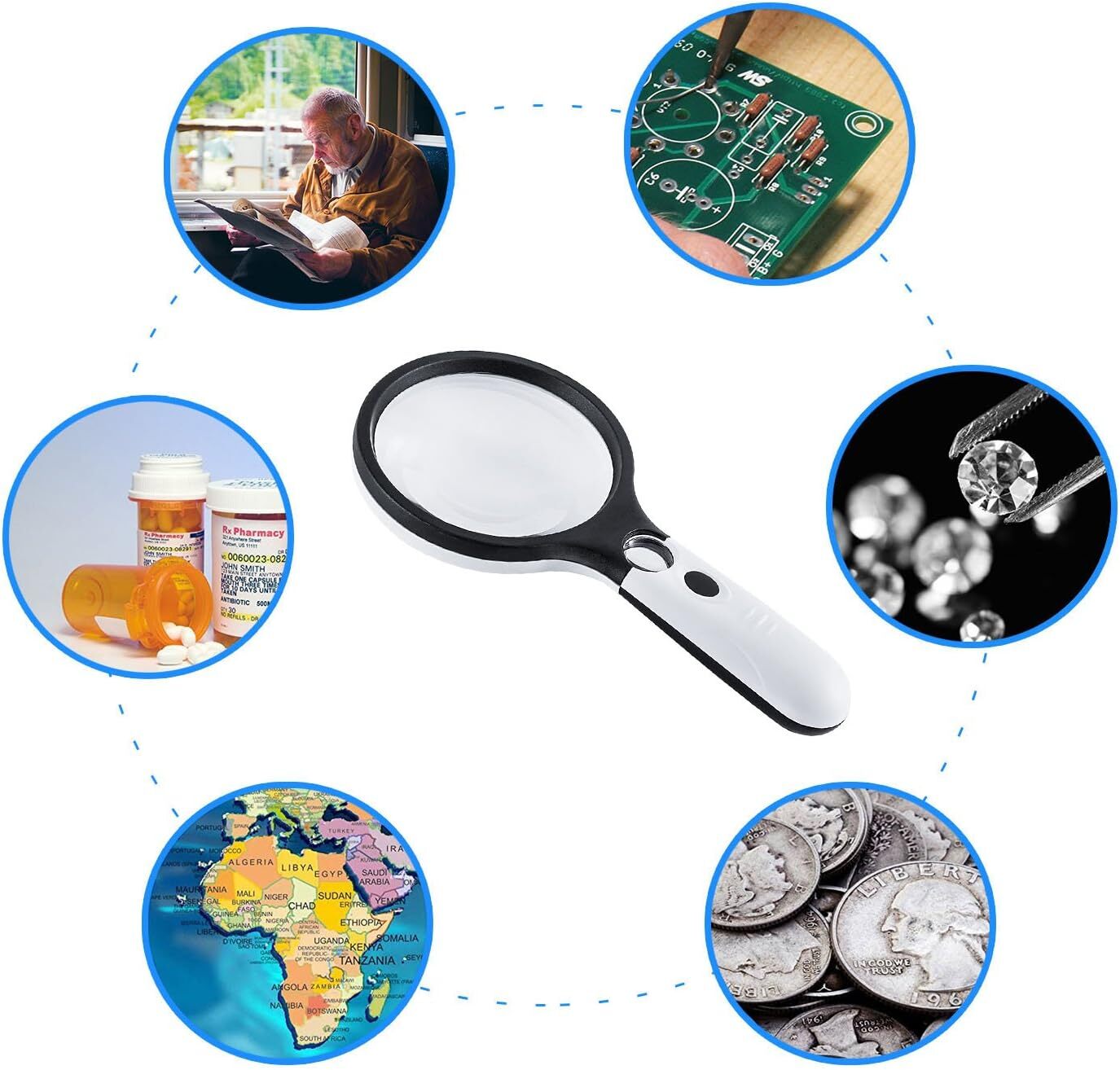 ClariView Lens - LED Lupe Mit Licht