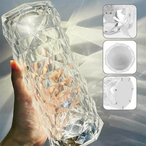 Glanzlicht – USB Wiederaufladbare Kristall Nachttischlampe