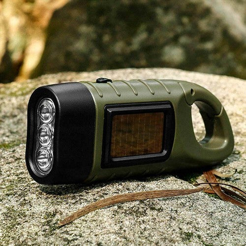 LichtReise – Solar Handkurbel Taschenlampe