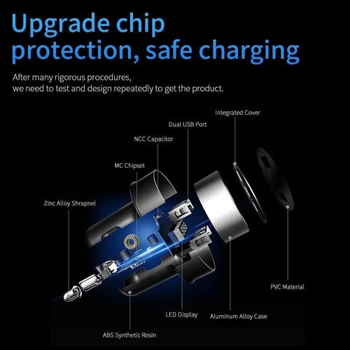 VoltX DuoCharge – USB-Autoladegerät-Adapter