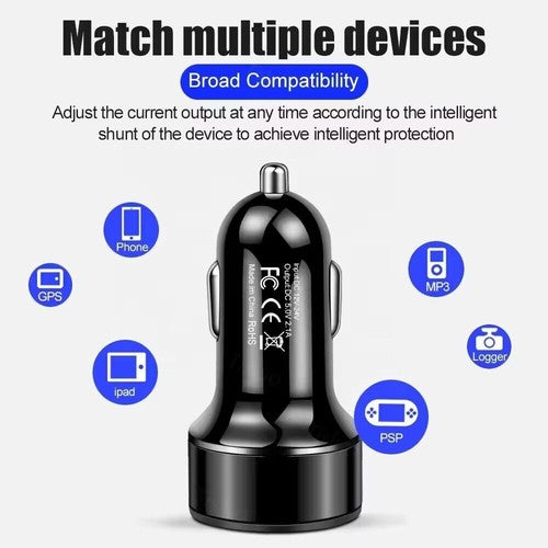 VoltX DuoCharge – USB-Autoladegerät-Adapter