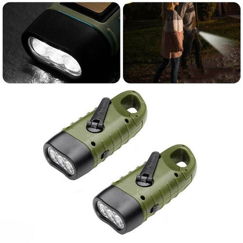 LichtReise – Solar Handkurbel Taschenlampe