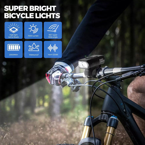 CycloLite - Wiederaufladbares Fahrradlicht Set