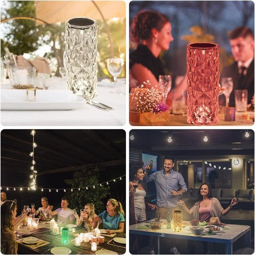 Glanzlicht – USB Wiederaufladbare Kristall Nachttischlampe