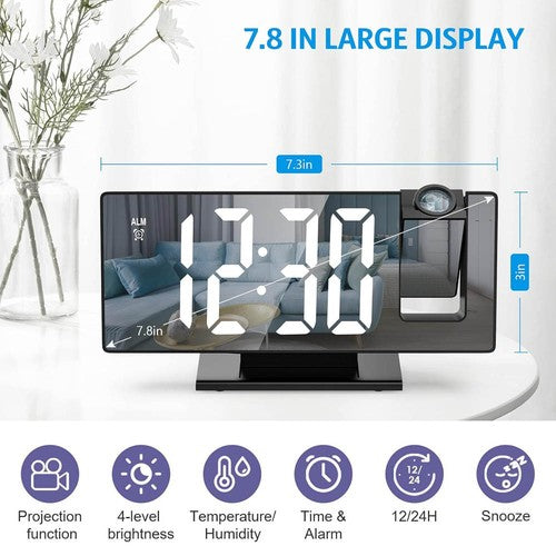 LichtMoment – Projektionswecker mit 180° drehbarem Display