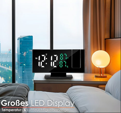 LichtMoment – Projektionswecker mit 180° drehbarem Display