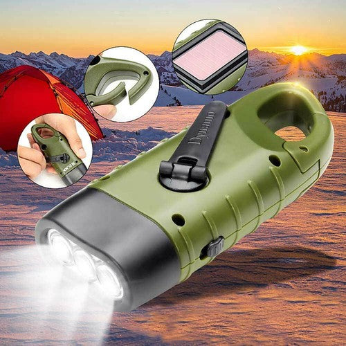 LichtReise – Solar Handkurbel Taschenlampe