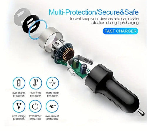 VoltX DuoCharge – USB-Autoladegerät-Adapter